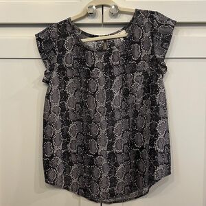 Joie Silk Cap Sleeve Blouse